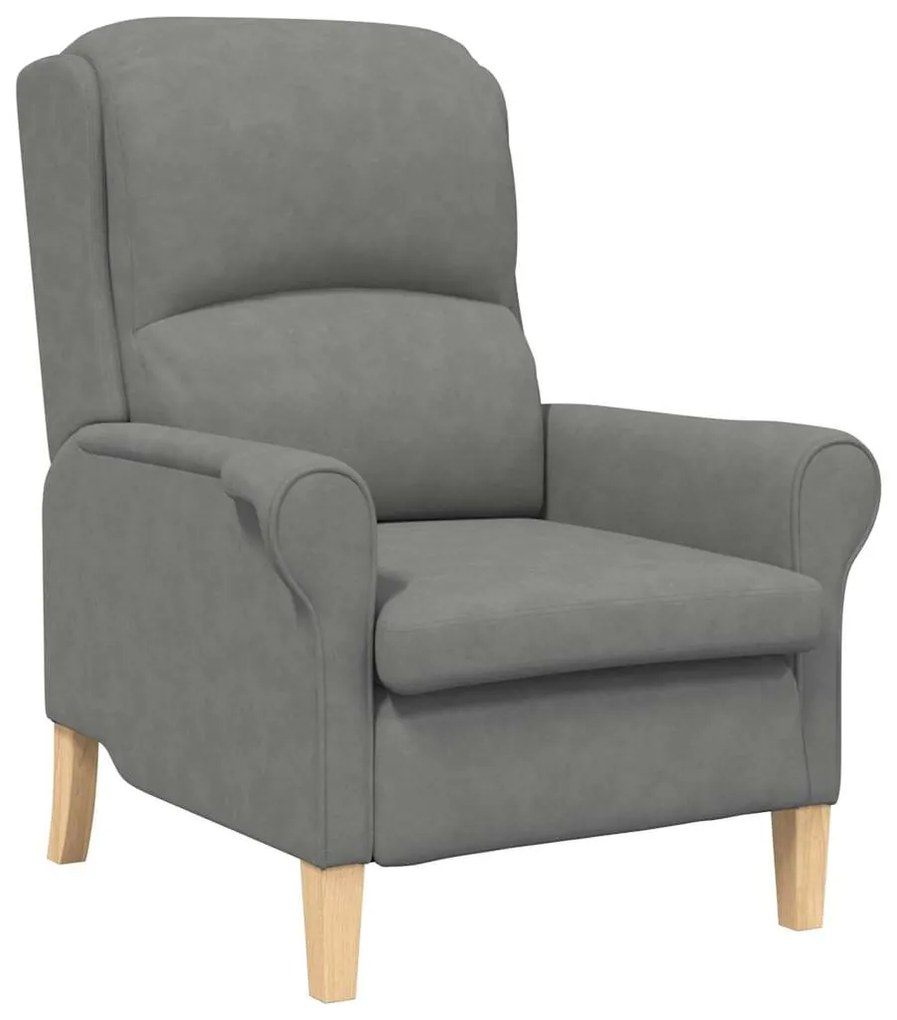 vidaXL Πολυθρόνα Σκούρο γκρι 76 x 94 x 102 εκ. Μικροΐνες