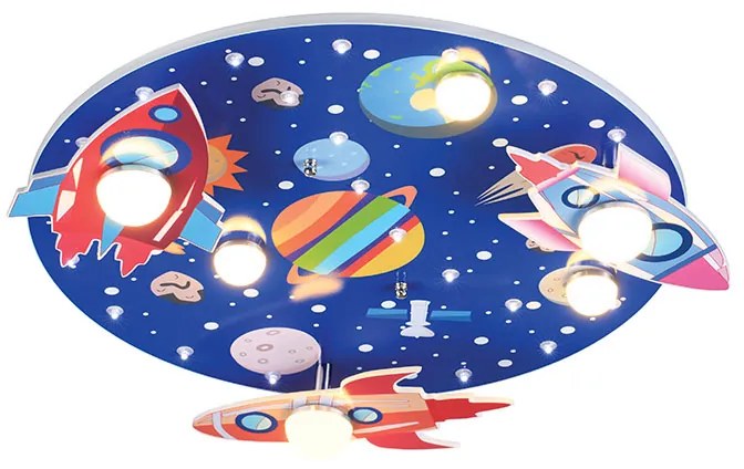 Παιδικό Φωτιστικό Πλαφονιέρα LED Aca Nasa ZM53LEDC50