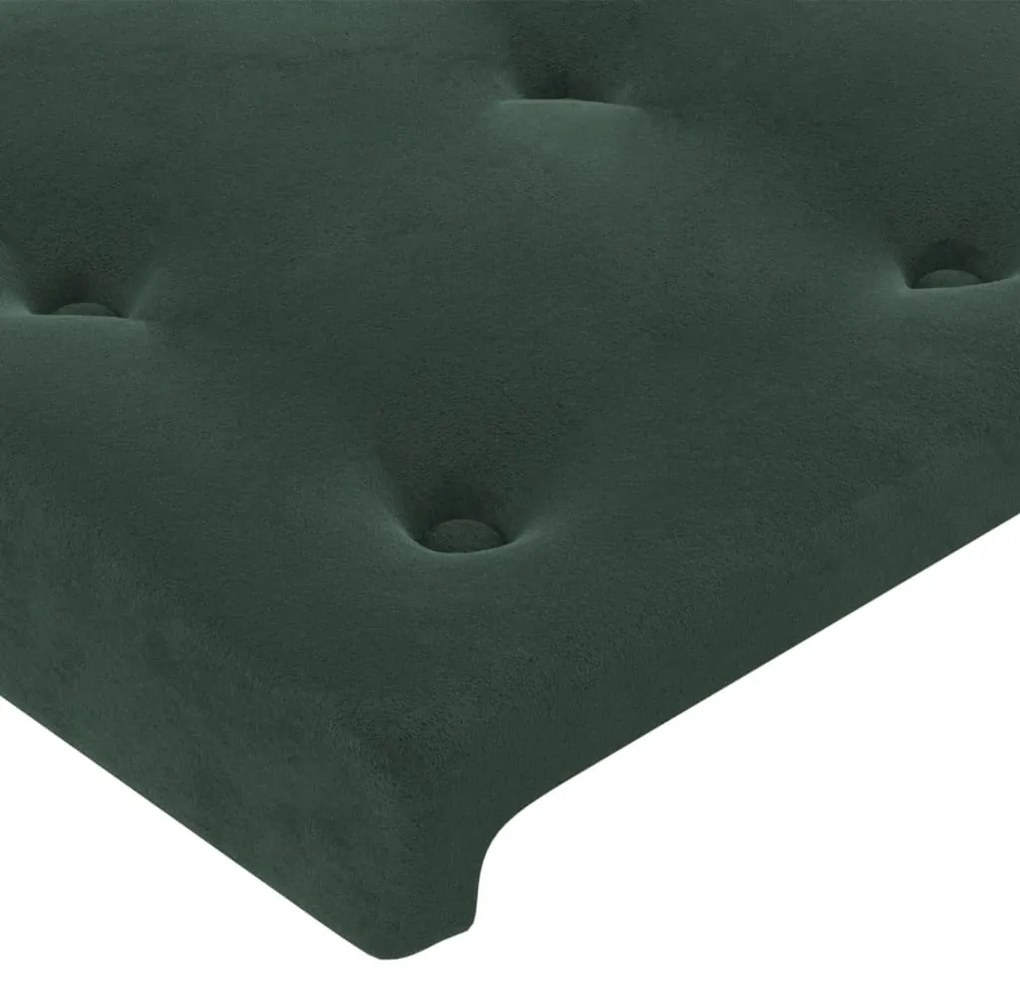 vidaXL Κεφαλάρι με Πτερύγια Πράσινο 83x23x118/128 εκ. Βελούδινο