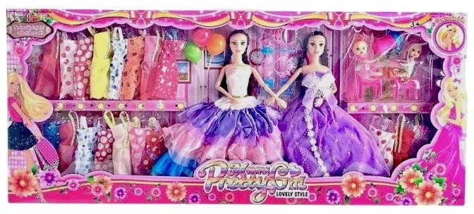 Σετ Κούκλες με Αξεσουάρ Ομορφιάς