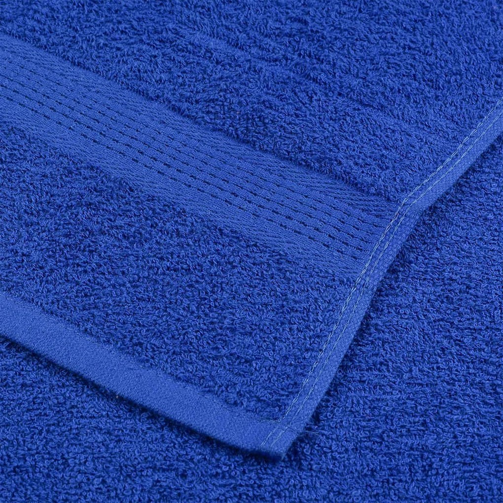 vidaXL Πετσέτες ντους 10 τεμάχια Μπλε 70x140 εκ. 360 γρ/μ² 100% Βαμβ.