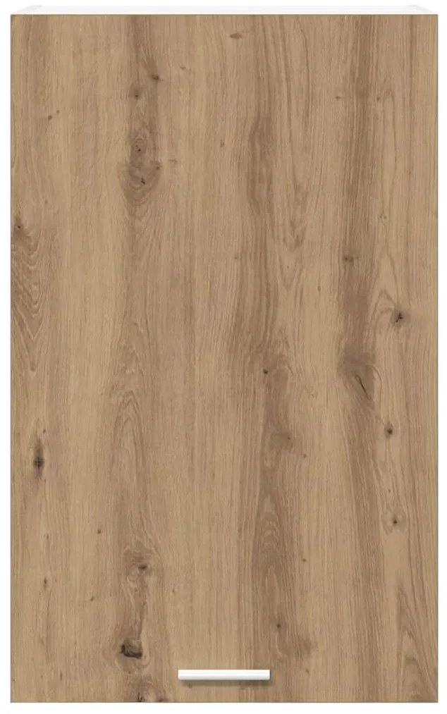 vidaXL Κρεμαστό ντουλάπι Χειροποίητη Δρυς και Λευκό 50 x 31 x 80 εκ.