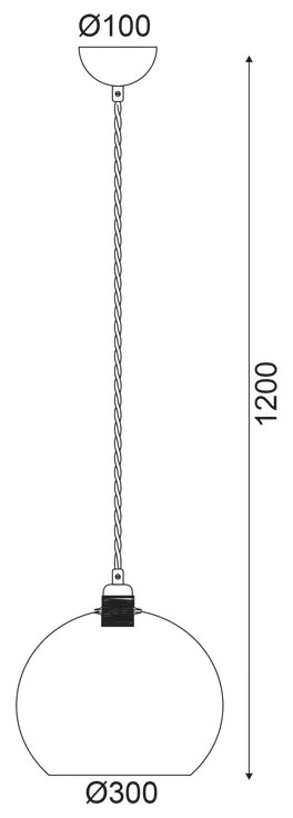 ΚΡΕΜΑΣ Φ/Σ 1ΧΕ27 ΔΙΑΦΑΝ ΓΥΑΛ+ΧΡΥΣΗ ΜΕΤΑΛ.ΑΝΑΡΤΗΣΗ Φ30ΧΗ120CM PYTHIA - V3643330CL