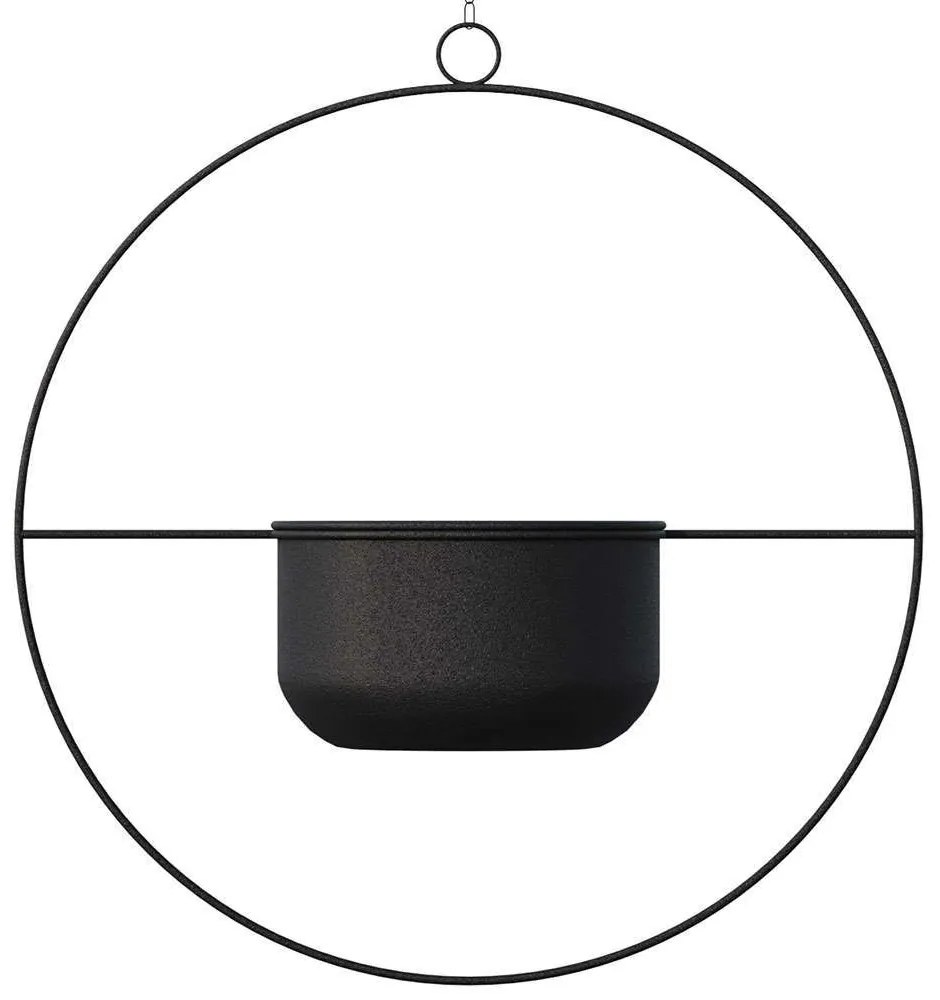 Κασπώ Κρεμαστό Payanda 247HFM1201 40x17x40cm Black Aberto Design Μέταλλο