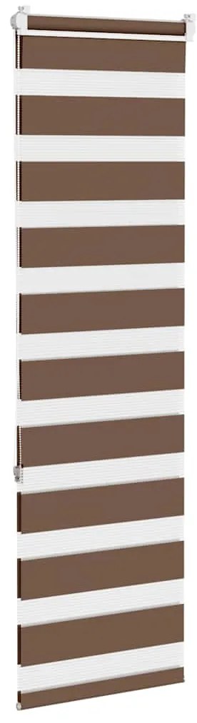 vidaXL Ζέβρα τυφλή Καφέ Πλάτος υφάσματος 35,9 εκ. Πολυεστέρας