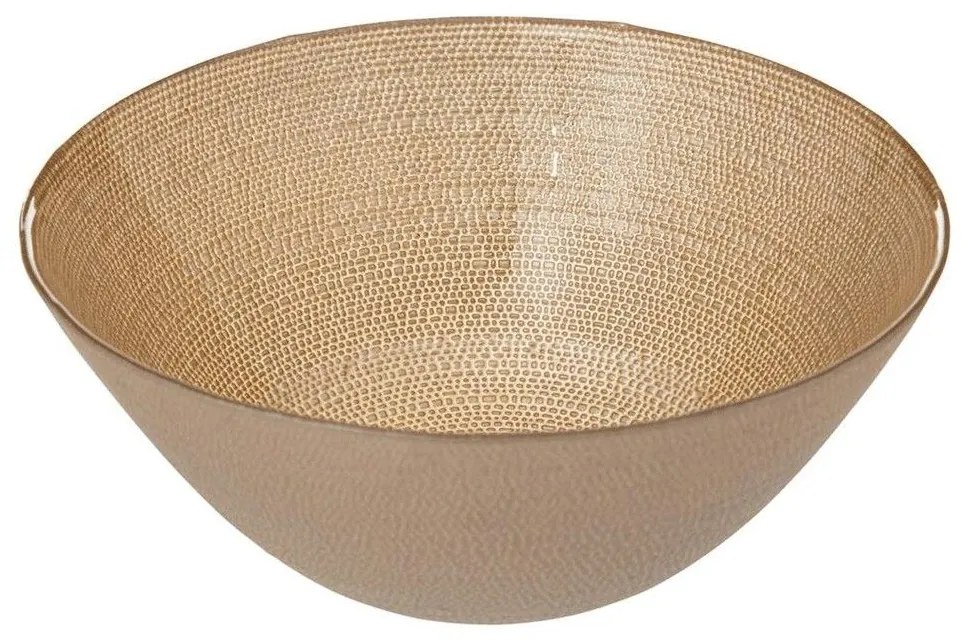 Μπωλ Σερβιρίσματος 07.202167A Φ15cm Gold Glass