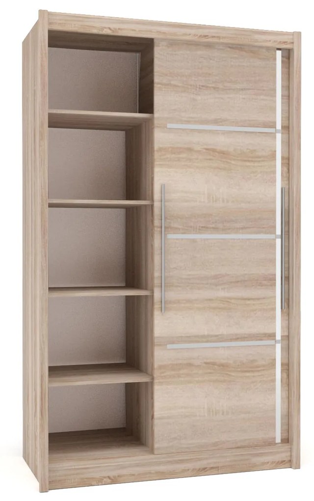 ΝΤΟΥΛΑΠΑ ΔΙΦΥΛΛΗ ILONA SONOMA 130X61X215ΕΚ MDF