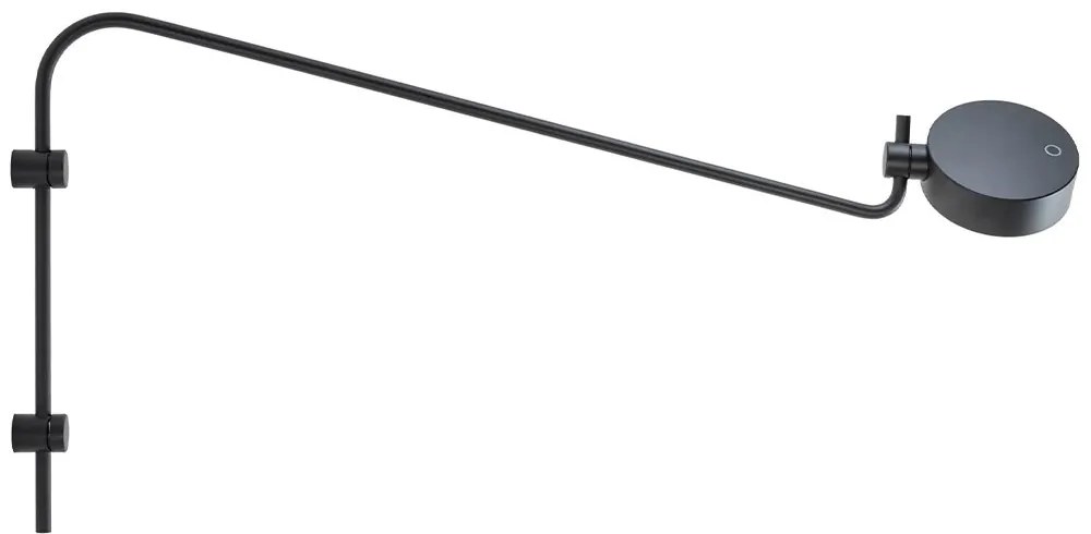 Φωτιστικό Τοίχου - Απλίκα Επαναφορτιζόμενο Super O LD1151N3 85,3x40,5x12,5cm 3,5W Led 2700/3150/4000K 287/331/336Lm Black Mat Zafferano