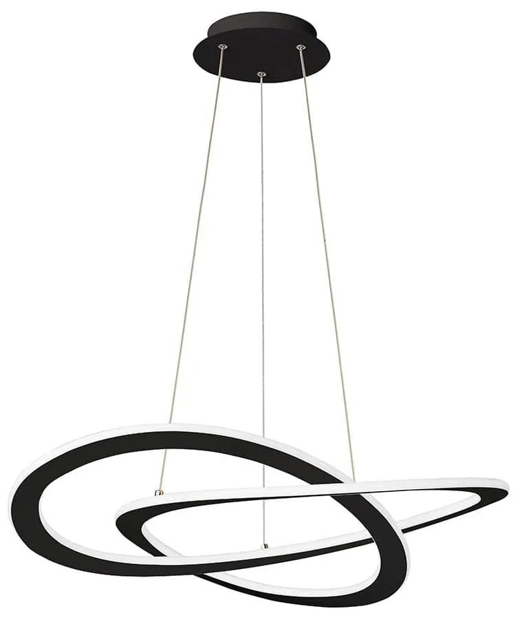 Φωτιστικό Οροφής Led Charlie 4235800 Black Viokef Metal, Plastic