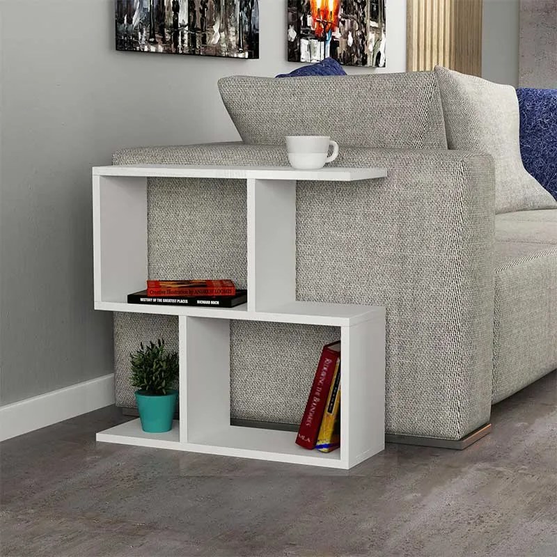 ΒΟΗΘΗΤΙΚΟ ΤΡΑΠΕΖΑΚΙ HOMEMANIA MEGAPAP ΧΡΩΜΑ ΛΕΥΚΟ 60X20X60ΕΚ.