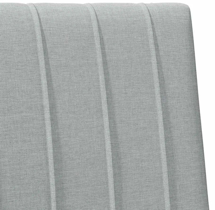 vidaXL Ταπετσαρισμένο κεφαλάρι Ανοιχτό γκρι 100 cm