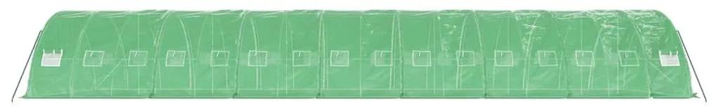 Θερμοκήπιο με Ατσάλινο Πλαίσιο Πράσινο 80 μ² 16 x 5 x 2,3 μ. - Πράσινο