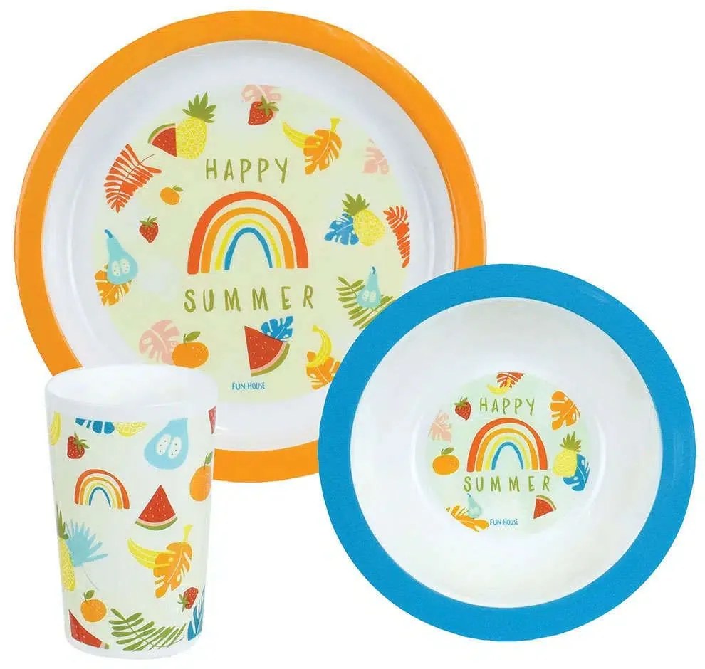 Σερβίτσιο Φαγητού Παιδικό (Σετ 3Τμχ) Fruity's 006075 Multi Ango Polypropylene