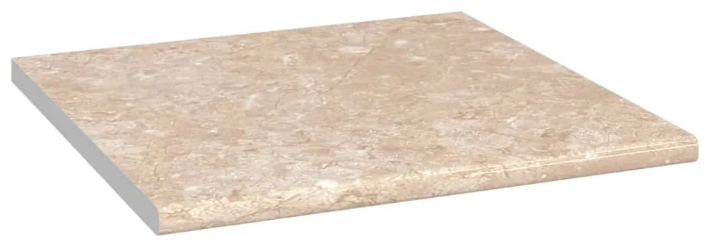 vidaXL Πάγκος Κουζίνας Μπεζ με Υφή Μαρμάρου 60x60x2,8 εκ Μοριοσανίδα