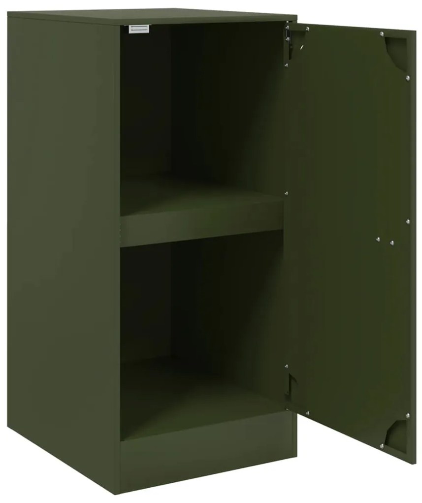 vidaXL Ντουλάπι Πράσινο Λαδί 34,5 x 39 x 73 εκ. από Ατσάλι