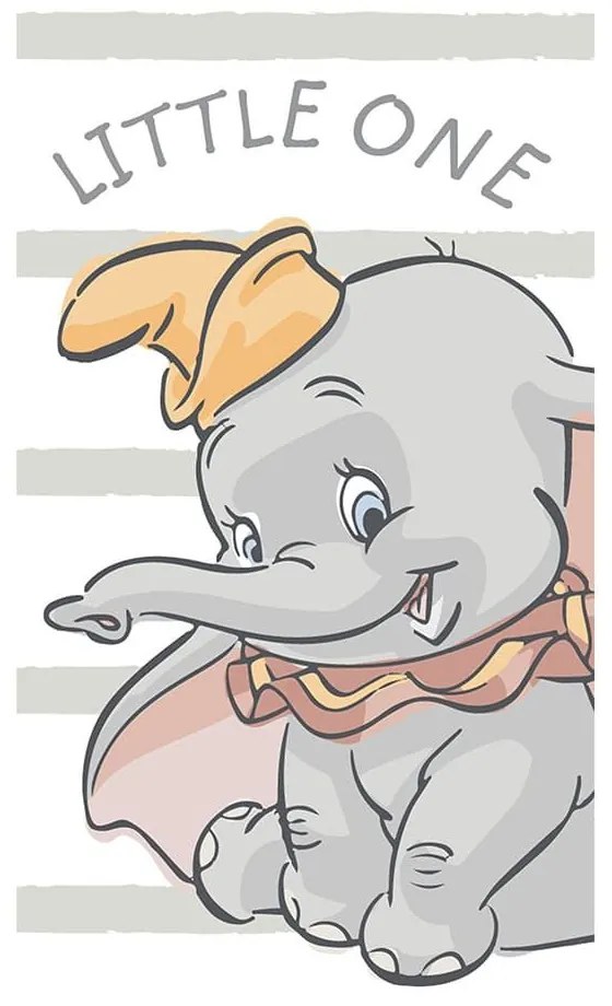 Πετσέτα Θαλάσσης Βελουτέ Παιδική Dumbo 14 Disney Digital Print Grey DimCol Θαλάσσης 100% Βαμβάκι