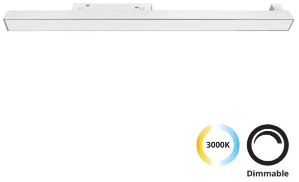Φωτιστικό Μαγνητικής Ράγας LED 31W 3000K 90x4,4 Magnetic Viokef 4244305 Λευκό