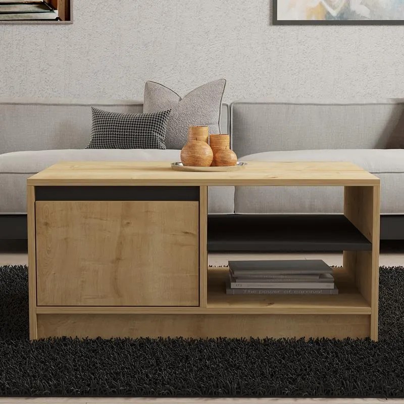 Τραπεζάκι σαλονιού Narli oak 90x60x45 εκ. 90x60x45 εκ.