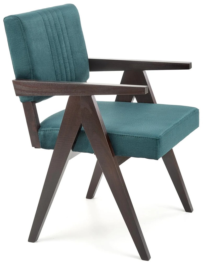 MEMORY chair, ebony / dark green Monolith 37