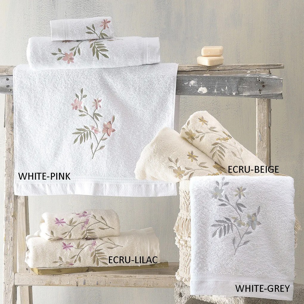 Πετσέτες Μπάνιου (Σετ 3τμχ) Rythmos Annalise 470gsm ECRU-BEIGE