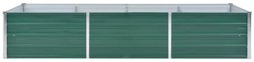 vidaXL Ζαρντινιέρα Υπερυψωμένη Γκρι 240x80x45 εκ. Γαλβανισμ. Χάλυβας
