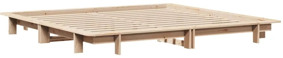 vidaXL Σκελετός Κρεβατιού Χωρίς Στρώμα 200x200 εκ Μασίφ Ξύλο Πεύκου