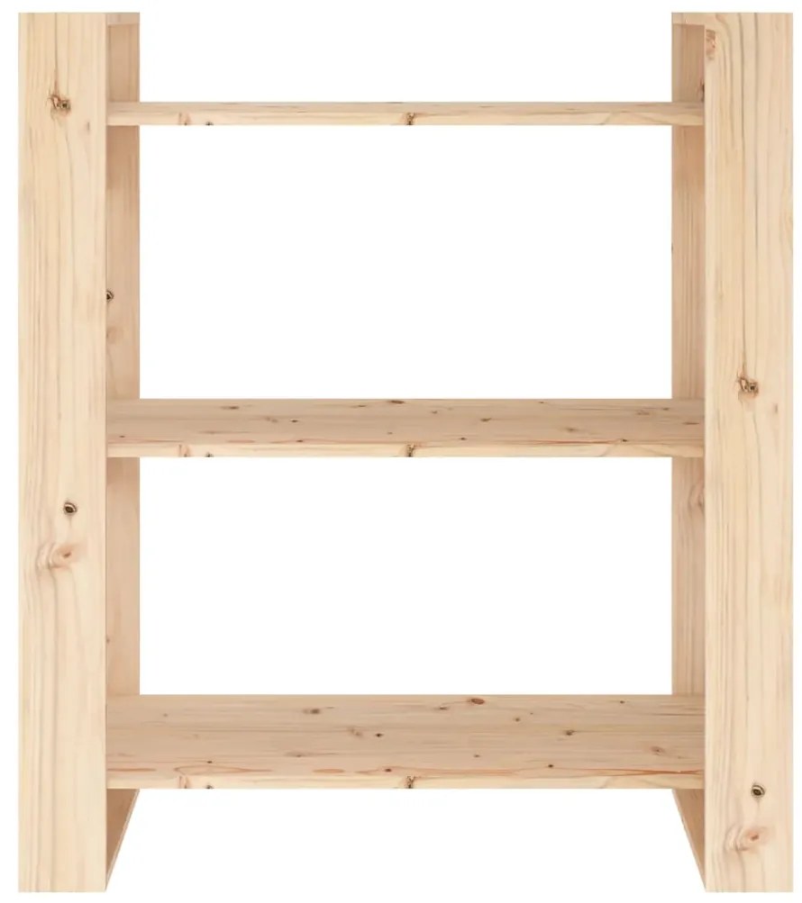 vidaXL Βιβλιοθήκη/Διαχωριστικό Δωματίου 80x35x91 εκ. από Μασίφ Ξύλο Πεύκου