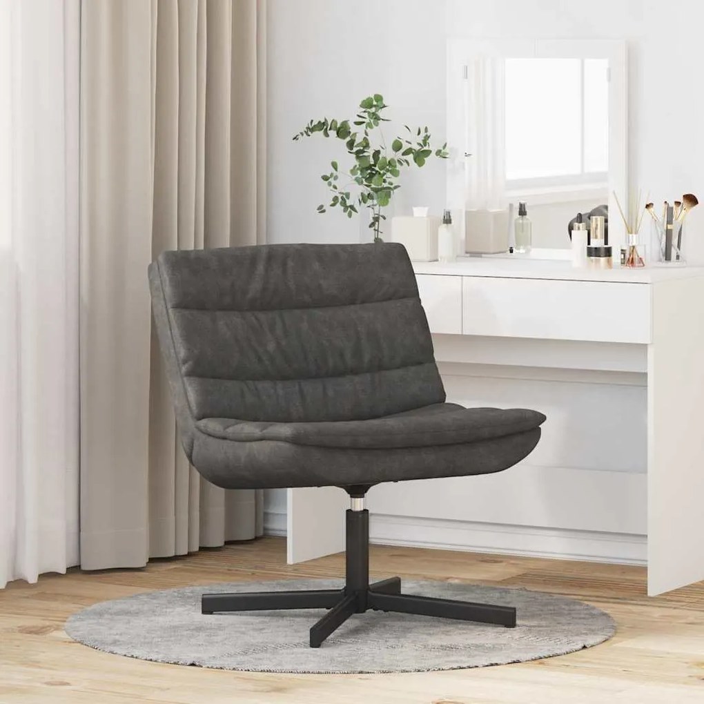 vidaXL Περιστρεφόμενη καρέκλα Μαύρο 63 x 75 x 76 εκ Τεχνητό δέρμα