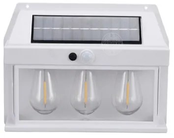 Ηλιακό φωτιστικό LED με 3 λάμπες SN23521-84A Μαύρο χρώμα