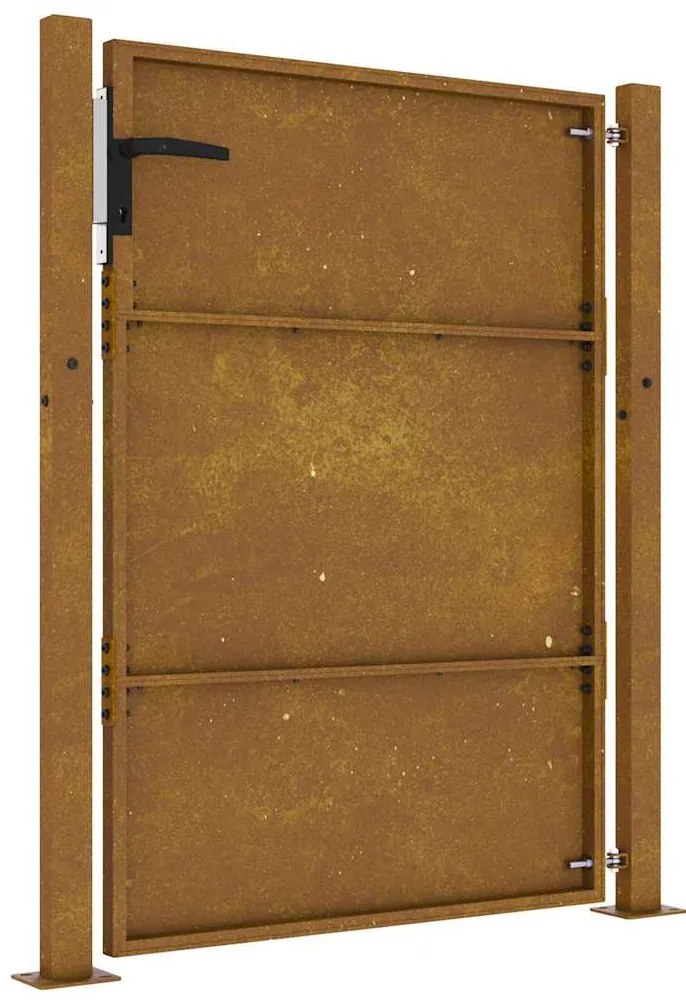 vidaXL Πόρτα Κήπου 100x150 εκ. από Ατσάλι Corten
