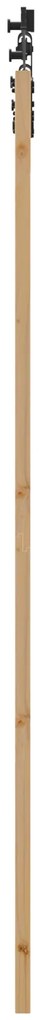 vidaXL Συρόμενη Πόρτα με Σετ Υλικών 78x232 cm Μασίφ Ξύλο Πεύκου