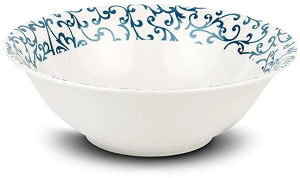 Σαλατιέρα Aurora 10-099-334 Φ23x7,5cm White-Blue Nava Large Porcelain