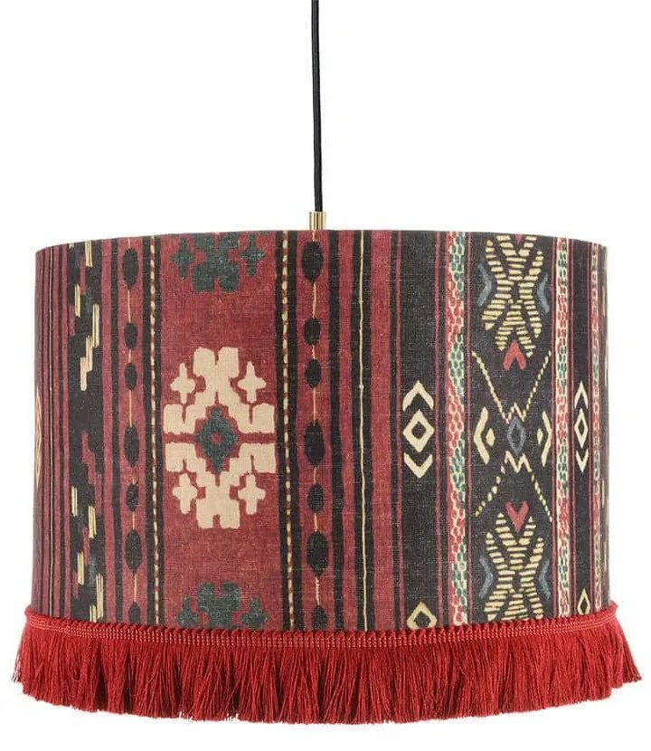 Φωτιστικό Οροφής Heritage CL50379 ø45x28 Red-Multi MindTheGap Metal, Fabric