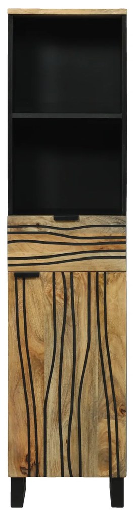 vidaXL Ντουλάπα Μπάνιου 38x33.5x160 εκ. από μασίφ ξύλο Μάνγκο
