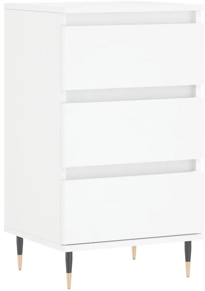 vidaXL Συρταριέρα Λευκή 40 x 35 x 70 εκ. από Επεξεργασμένο Ξύλο
