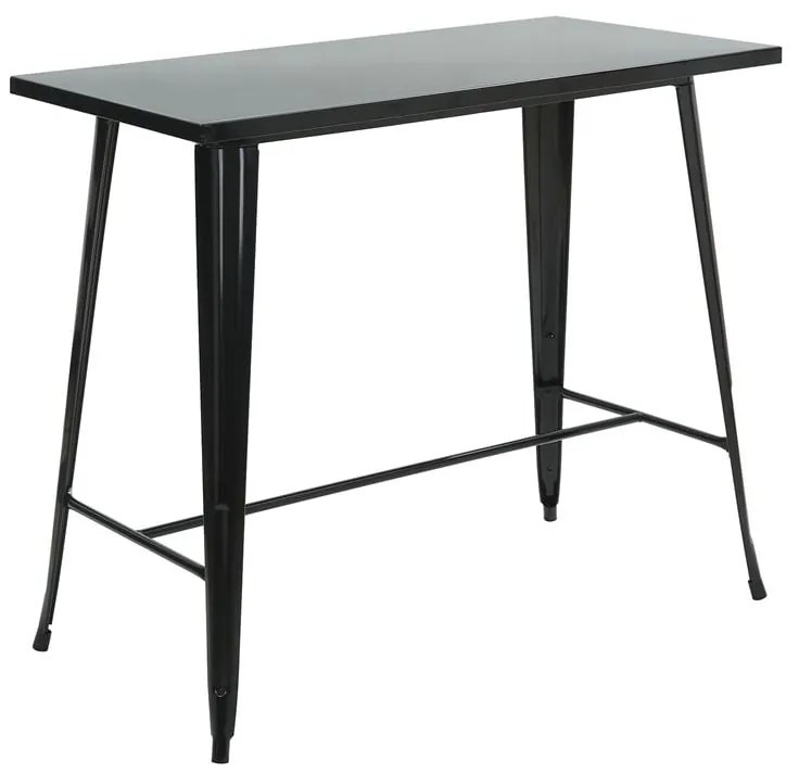 WOODWELL Ε5212,1RELIX Τραπέζι Bar-Pro, Μέταλλο Βαφή Μαύρο 120x60x102cm Ε5212,1