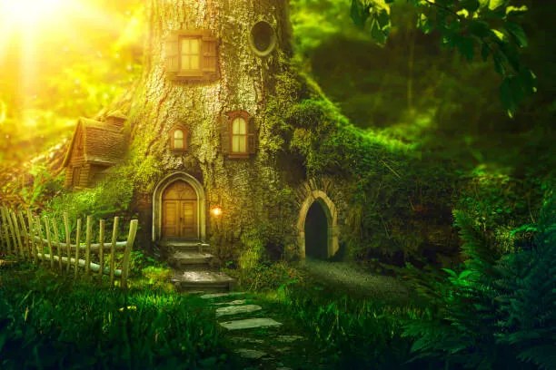 Εικονογράφηση Fantasy tree house, egal