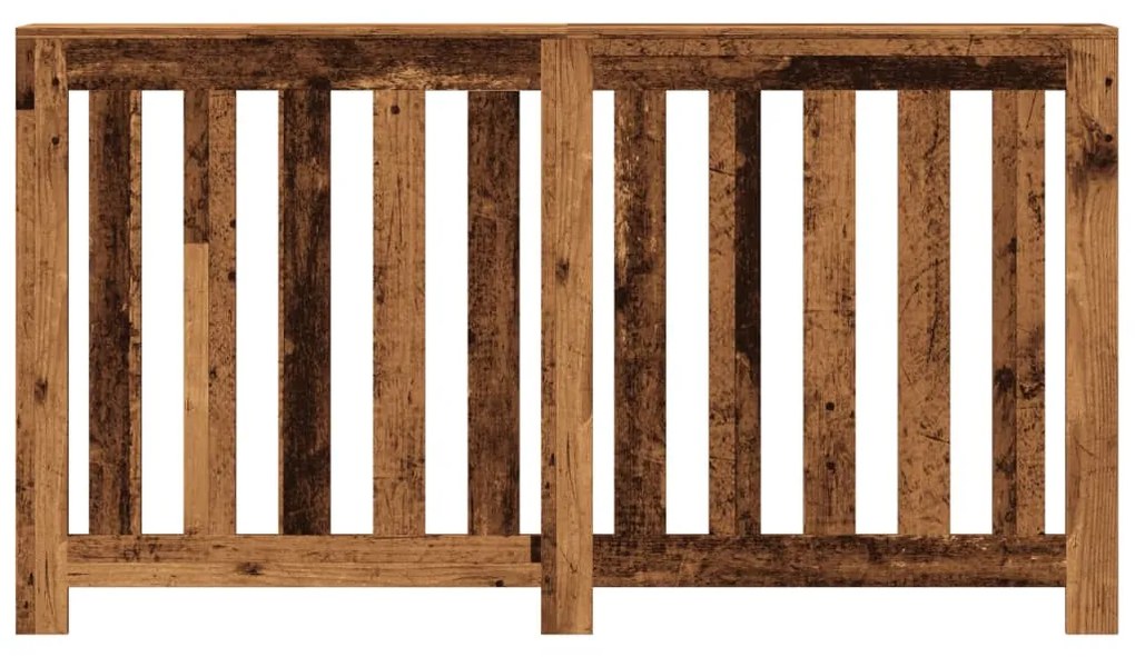 vidaXL Κάλυμμα Καλοριφέρ Όψη Παλαιού Ξύλου 149x20x82 εκ. Επεξ. Ξύλο