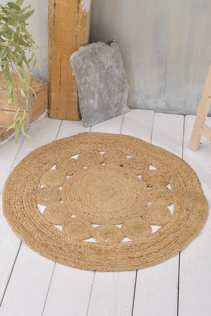 Χαλάκι Indiana Natural Ρυθμός 70X70cm Round