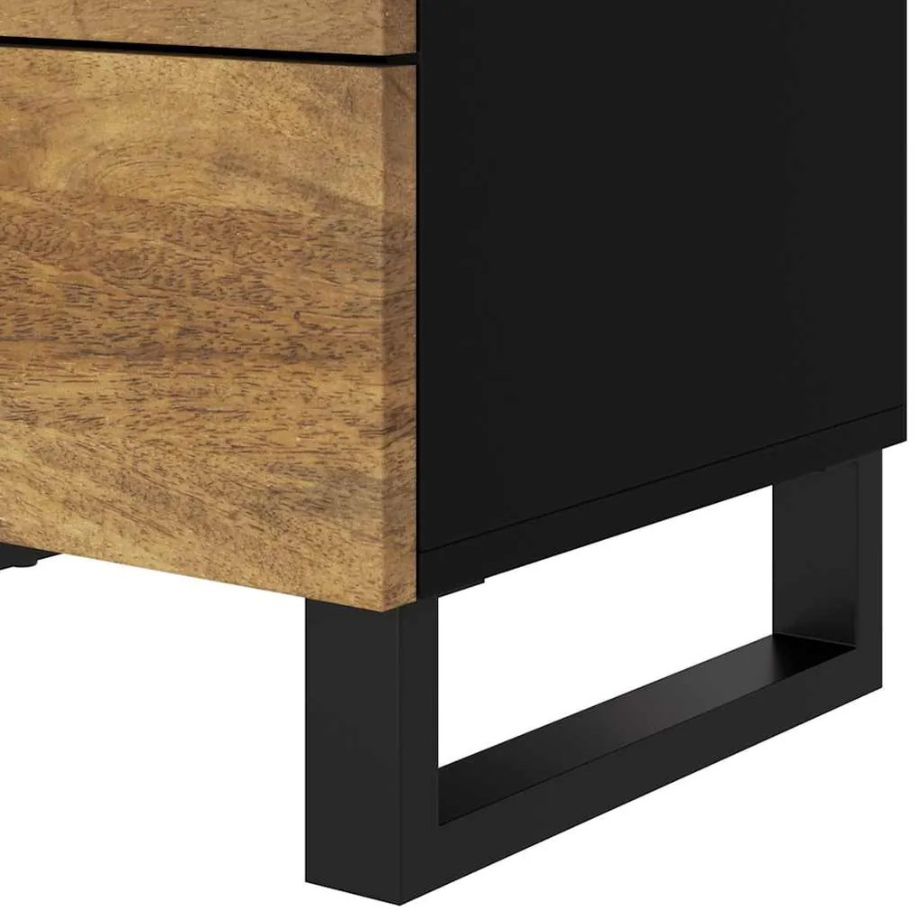 vidaXL Κομοδίνο 50 x 33 x 62 εκ. από Μασίφ Ξύλο Μάνγκο &amp; Επεξ. Ξύλο