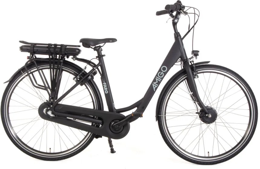 EFaro S1 28 Inch 50 cm Women 3SP Rim Brakes Matte blackAMIGO