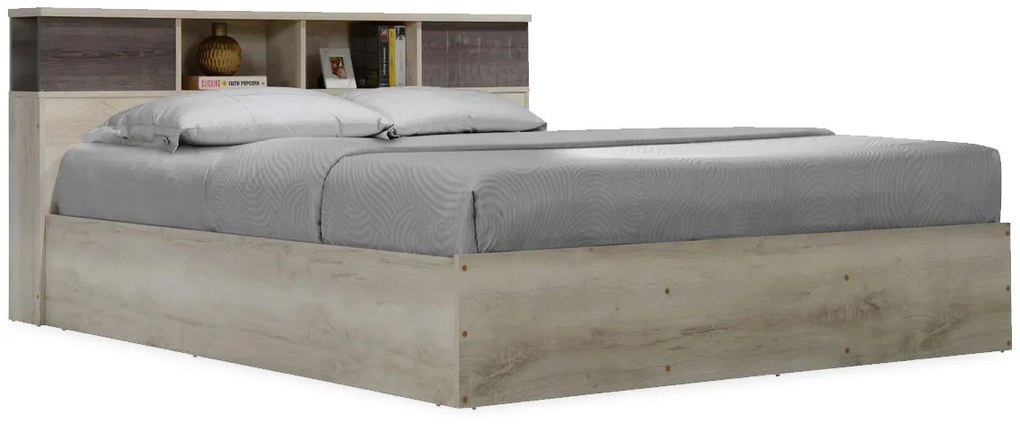 Κρεβάτι OLYMPUS pakoworld χρώμα castillo-toro 160x200εκ