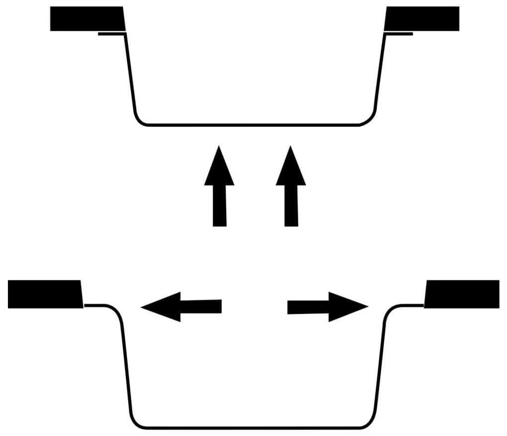 vidaXL Νεροχύτης με Οπή Υπερχείλισης Μαύρος Γρανιτένιος