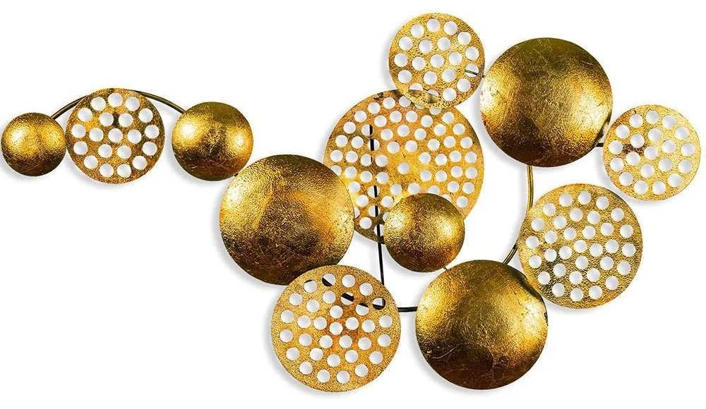 Διακοσμητικό Τοίχου Aurora 930DYU1244 82x45cm Gold Wallity Μέταλλο