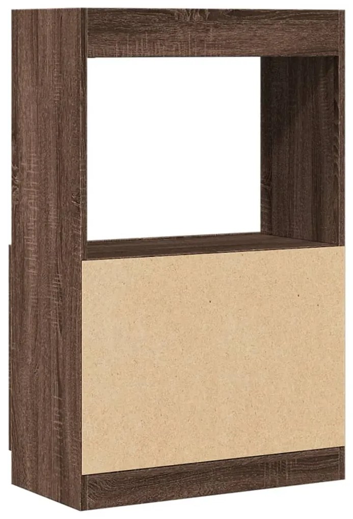 vidaXL Ντουλάπι Καφέ Δρυς 63x33x100 εκ. από Επεξεργασμένο Ξύλο