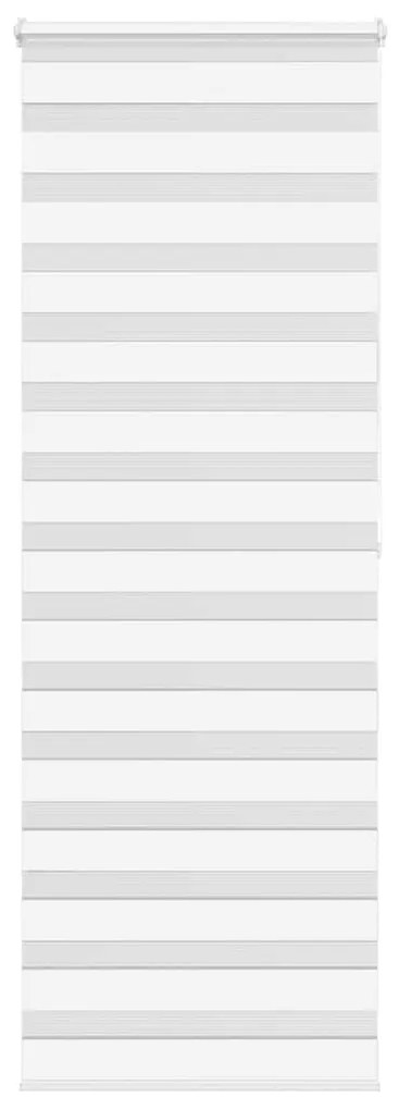 vidaXL Ζέβρα τυφλή Λευκό Πλάτος υφάσματος 65,9 εκ. Πολυεστέρας