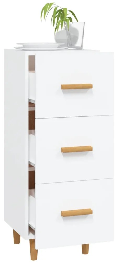 vidaXL Ντουλάπι Λευκό 34,5 x 34 x 90 εκ. από Επεξεργασμένο Ξύλο