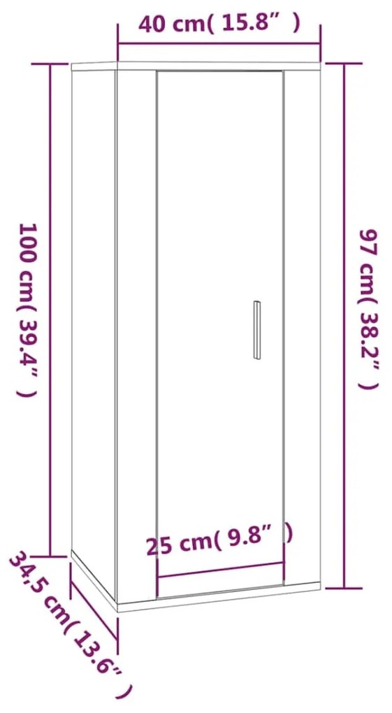 ΈΠΙΠΛΟ ΤΗΛΕΟΡΑΣΗΣ ΕΠΙΤΟΙΧΙΟ ΛΕΥΚΟ 40X34,5X100 ΕΚ. 816680