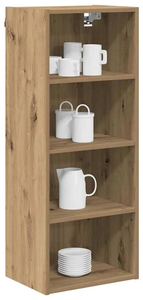 vidaXL Κρεμαστό ντουλάπι με αποθήκευση Artisan Oak 40 x 29,5 x 100 εκ.