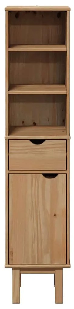 vidaXL Ντουλάπι Μπάνιου OTTA 35x30x159 εκ. Μασίφ Ξύλο Πεύκου